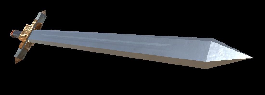 Blood Ruby Boar Short Sword Low-poly 3D model_3