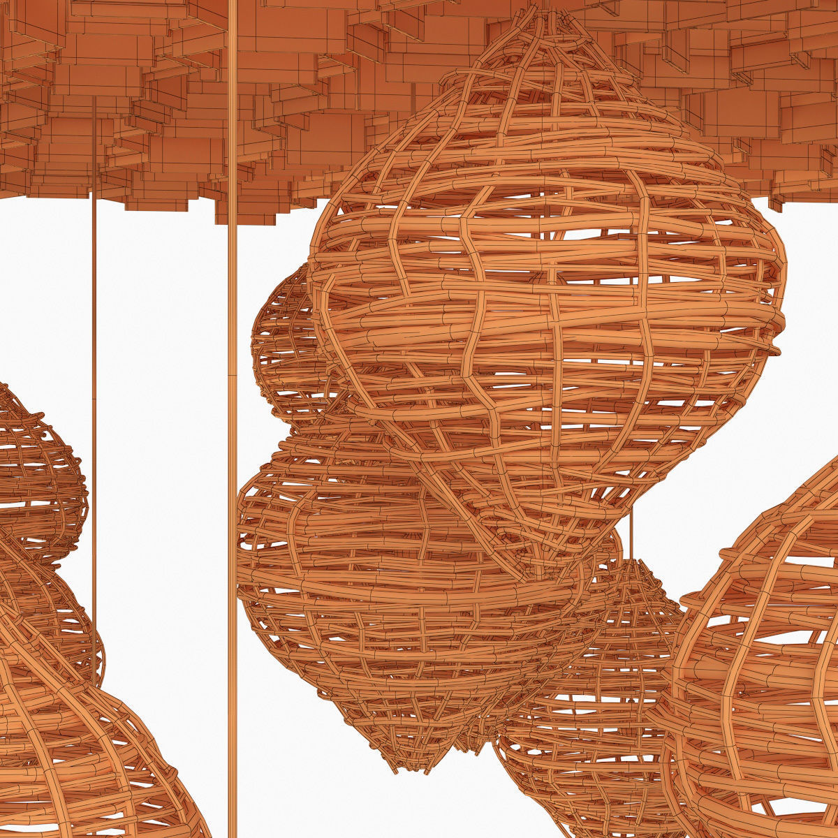 Branch Vespiary ceiling decor n1 3D model_18