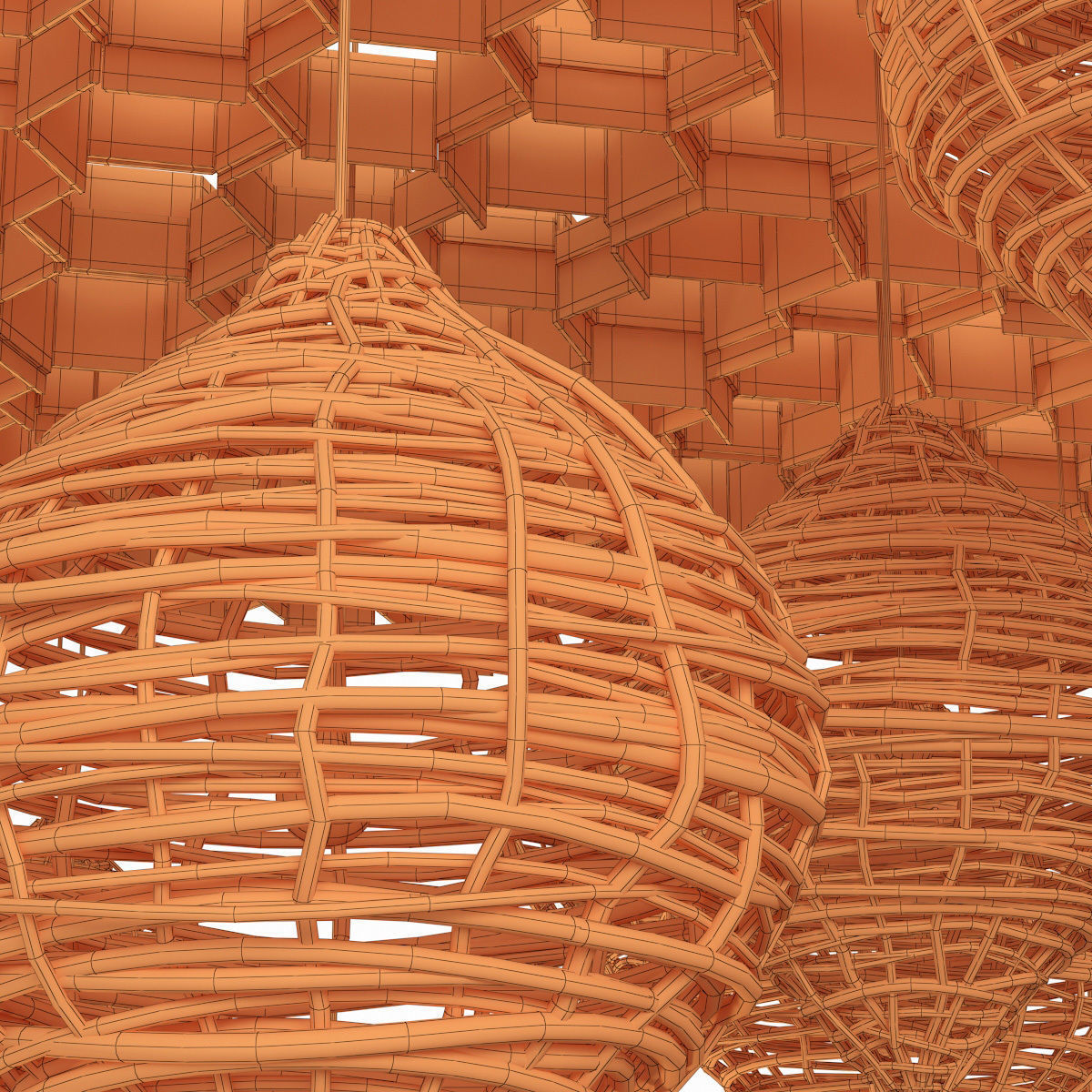 Branch Vespiary ceiling decor n1 3D model_20