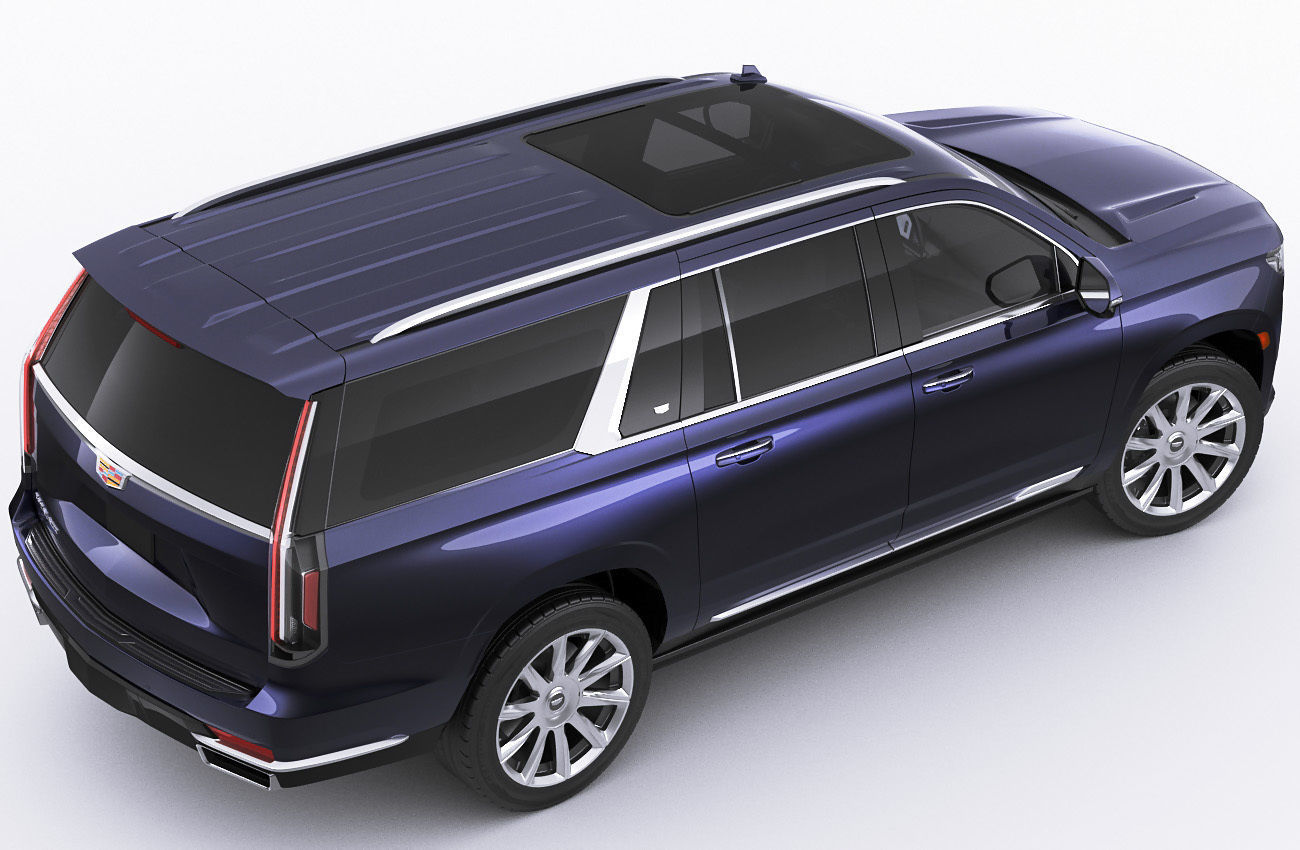 Escalade 2021 ESV large SUV 3D model_8