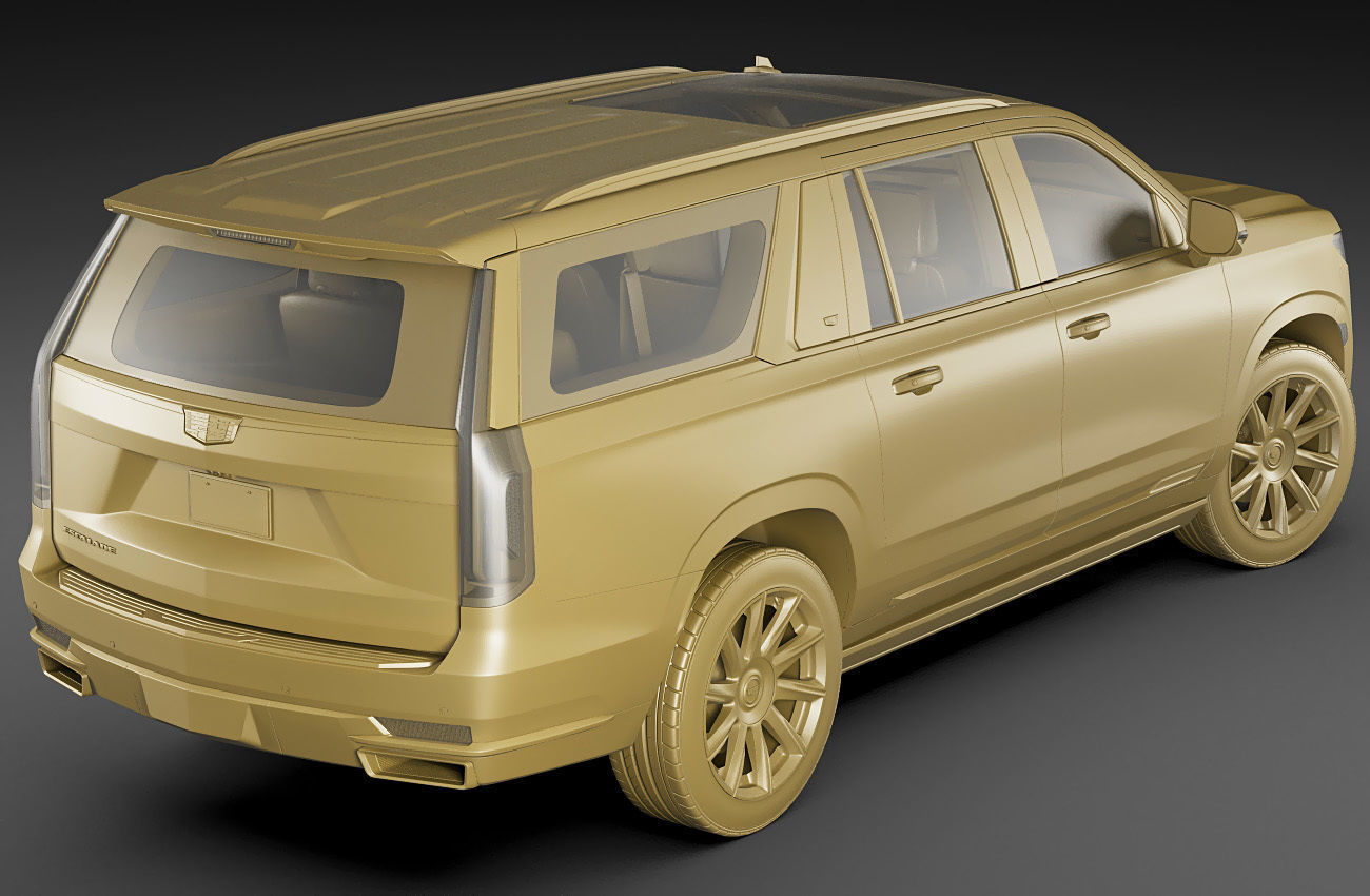Escalade 2021 ESV large SUV 3D model_20