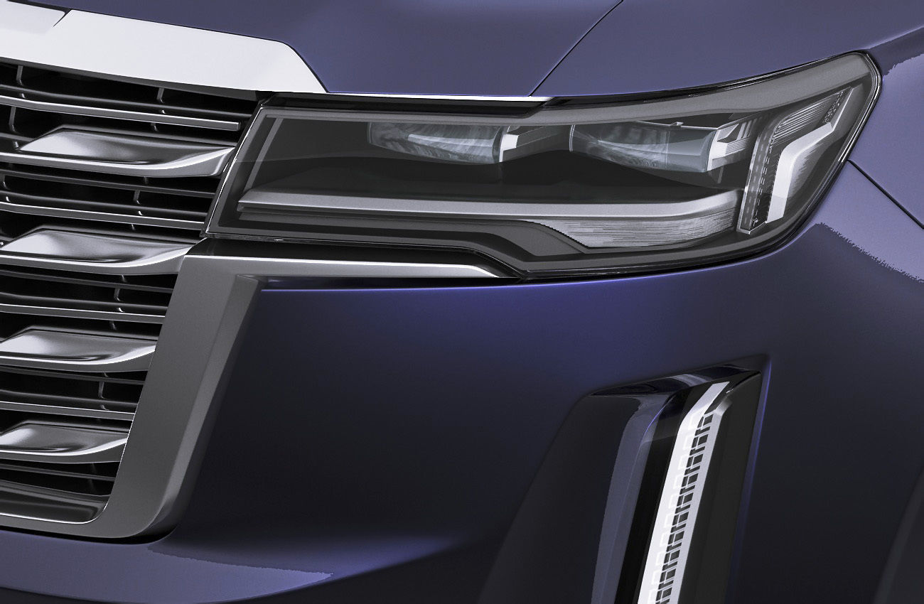 Escalade 2021 ESV large SUV 3D model_4