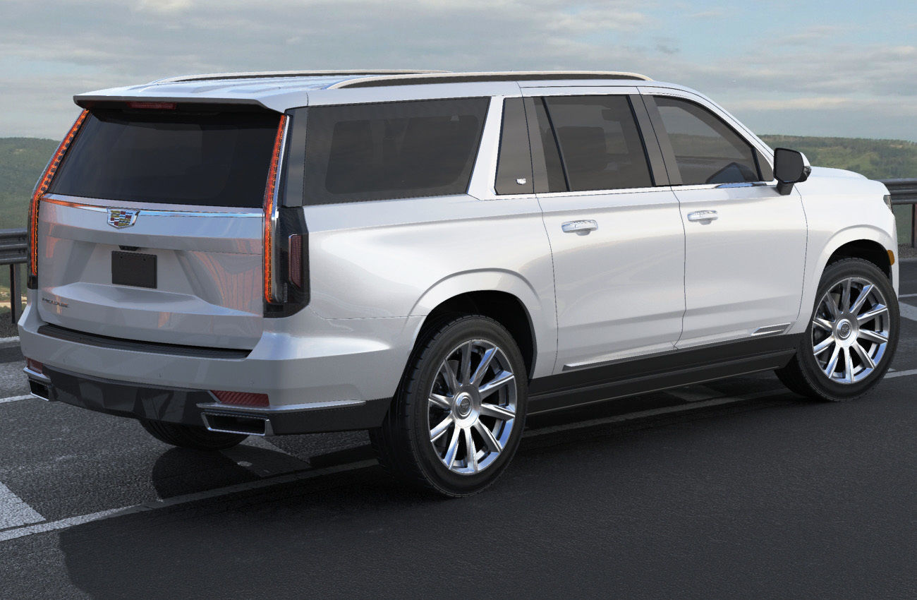 Escalade 2021 ESV large SUV 3D model_18