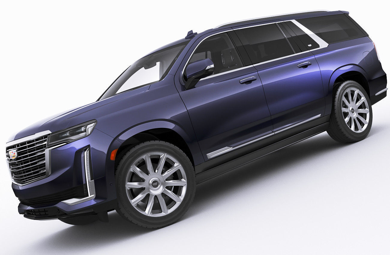 Escalade 2021 ESV large SUV 3D model_9