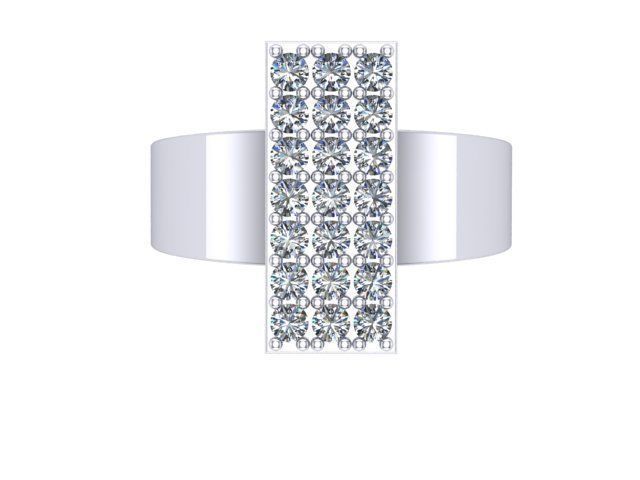 Rectangle Egg Ring  3D print model_4