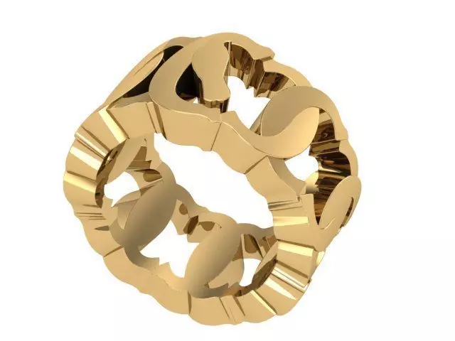 Really Big And Weird Ring 3D print model_0