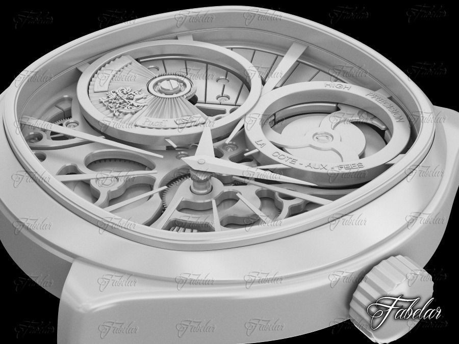 Watch mechanism 20 no textures 3D model_1