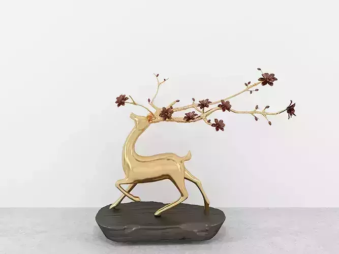 Deer decorated table