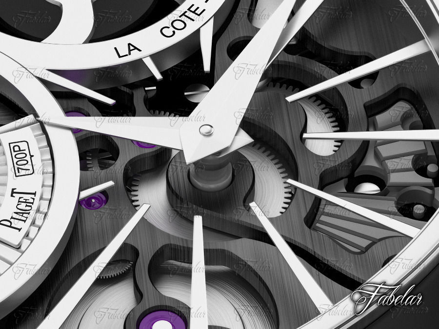 Watch mechanism 3D model_4