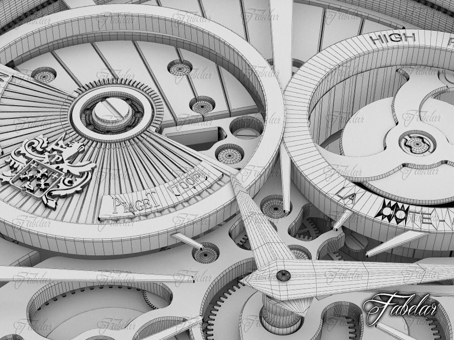 Watch mechanism 3D model_9