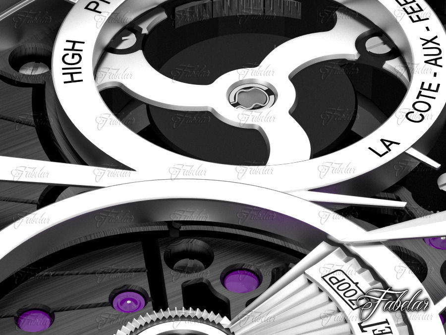 Watch mechanism 3D model_5