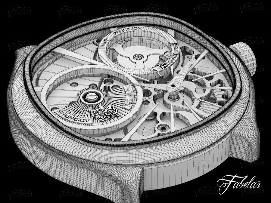 Watch mechanism 3D model_7