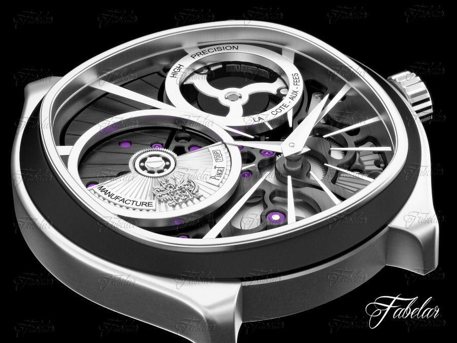 Watch mechanism 3D model_1