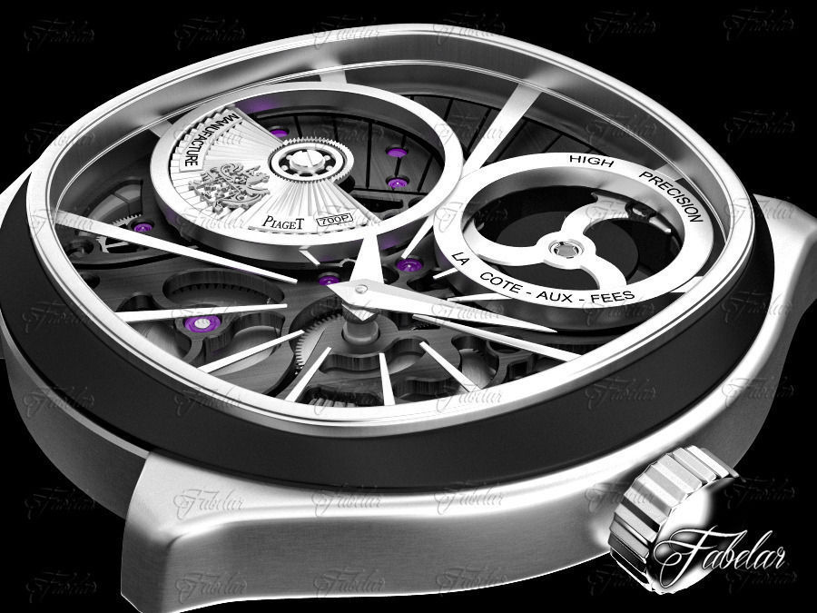 Watch mechanism 3D model_2