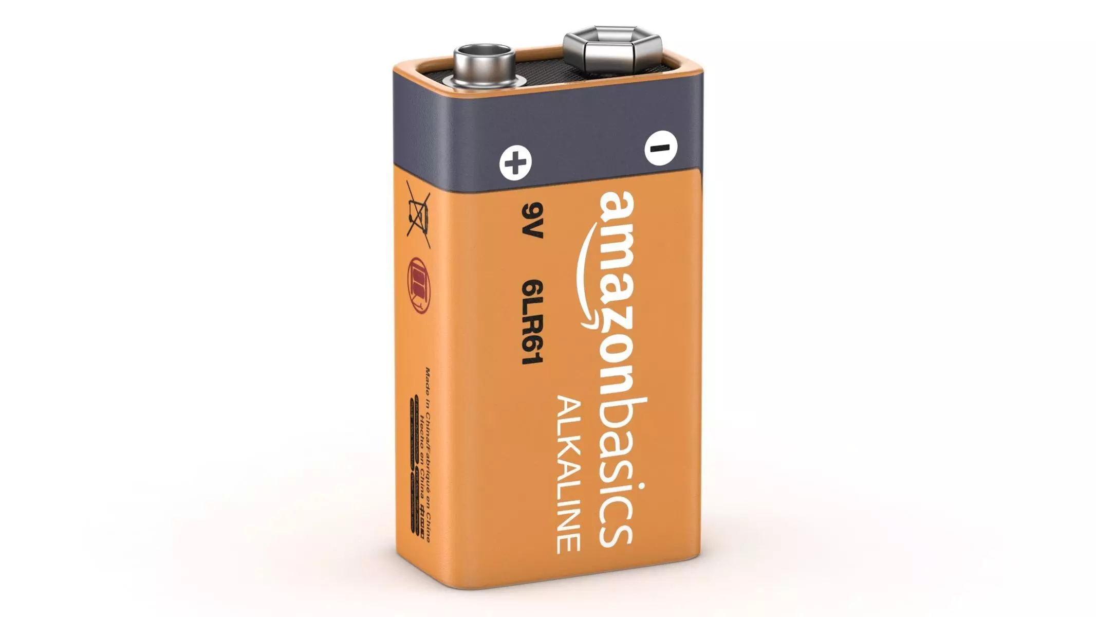 AmazonBasics 9 Volt Everyday Alkaline Batteries 3D model_0