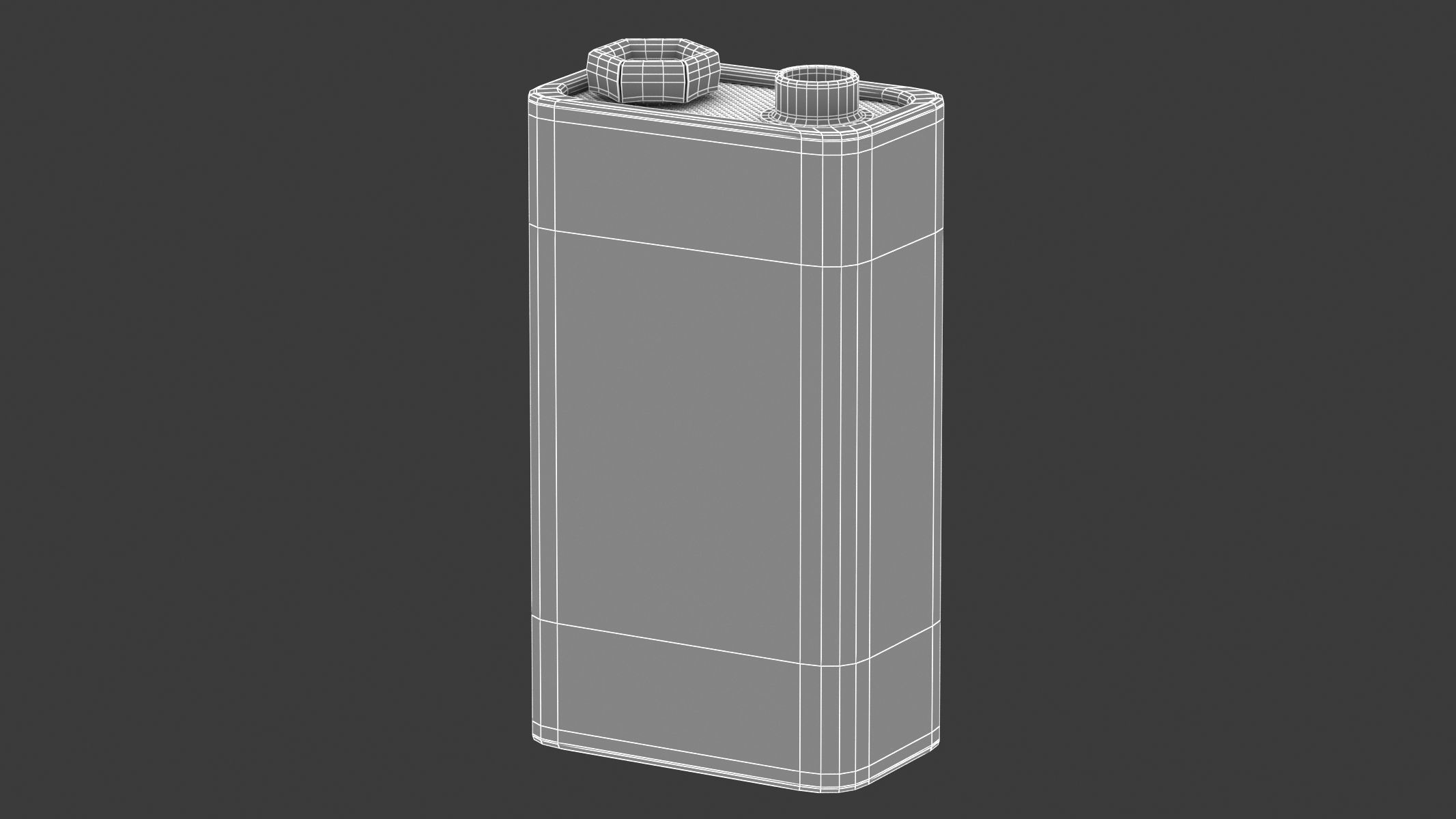 AmazonBasics 9 Volt Everyday Alkaline Batteries 3D model_8