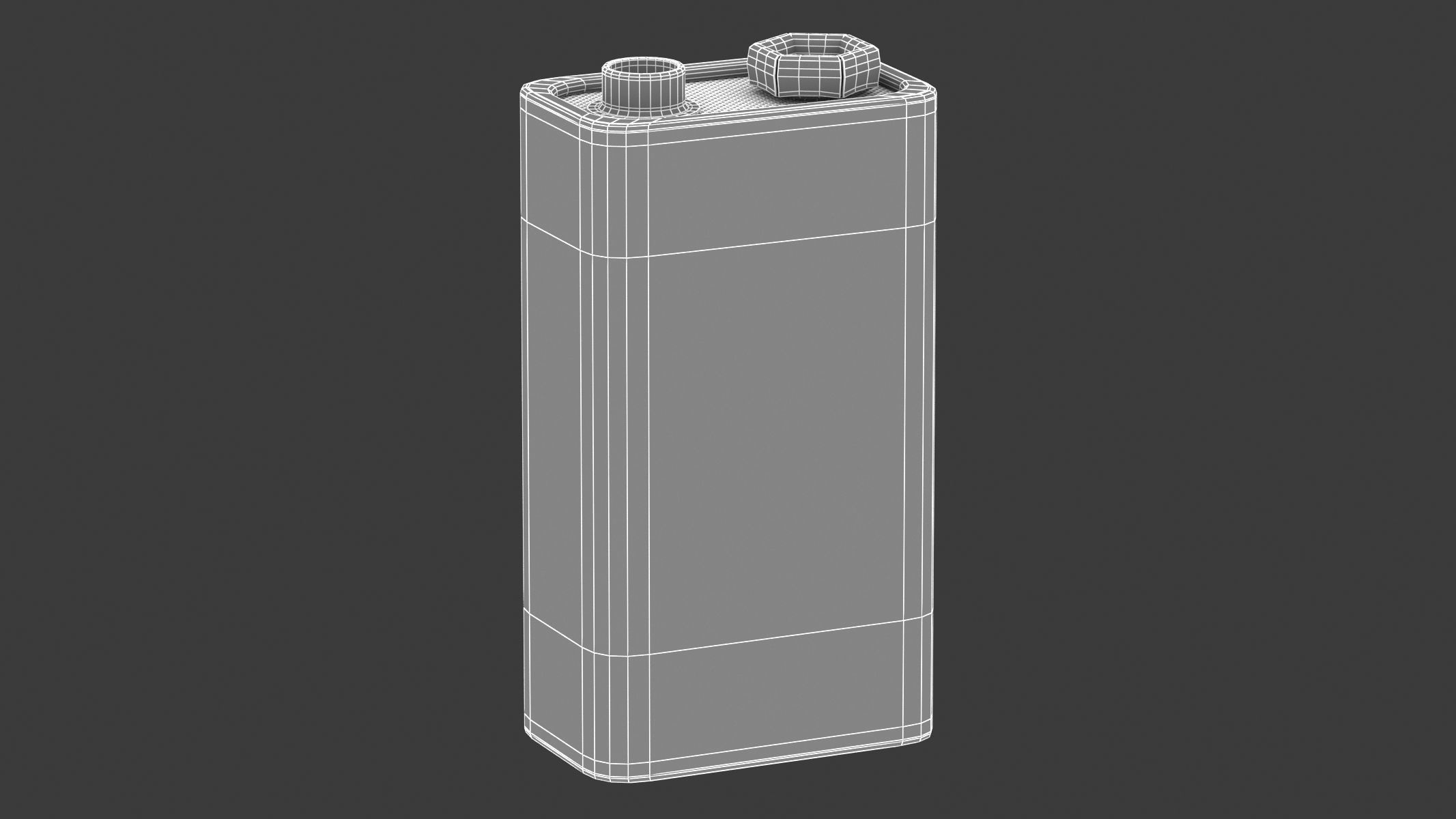 AmazonBasics 9 Volt Everyday Alkaline Batteries 3D model_7