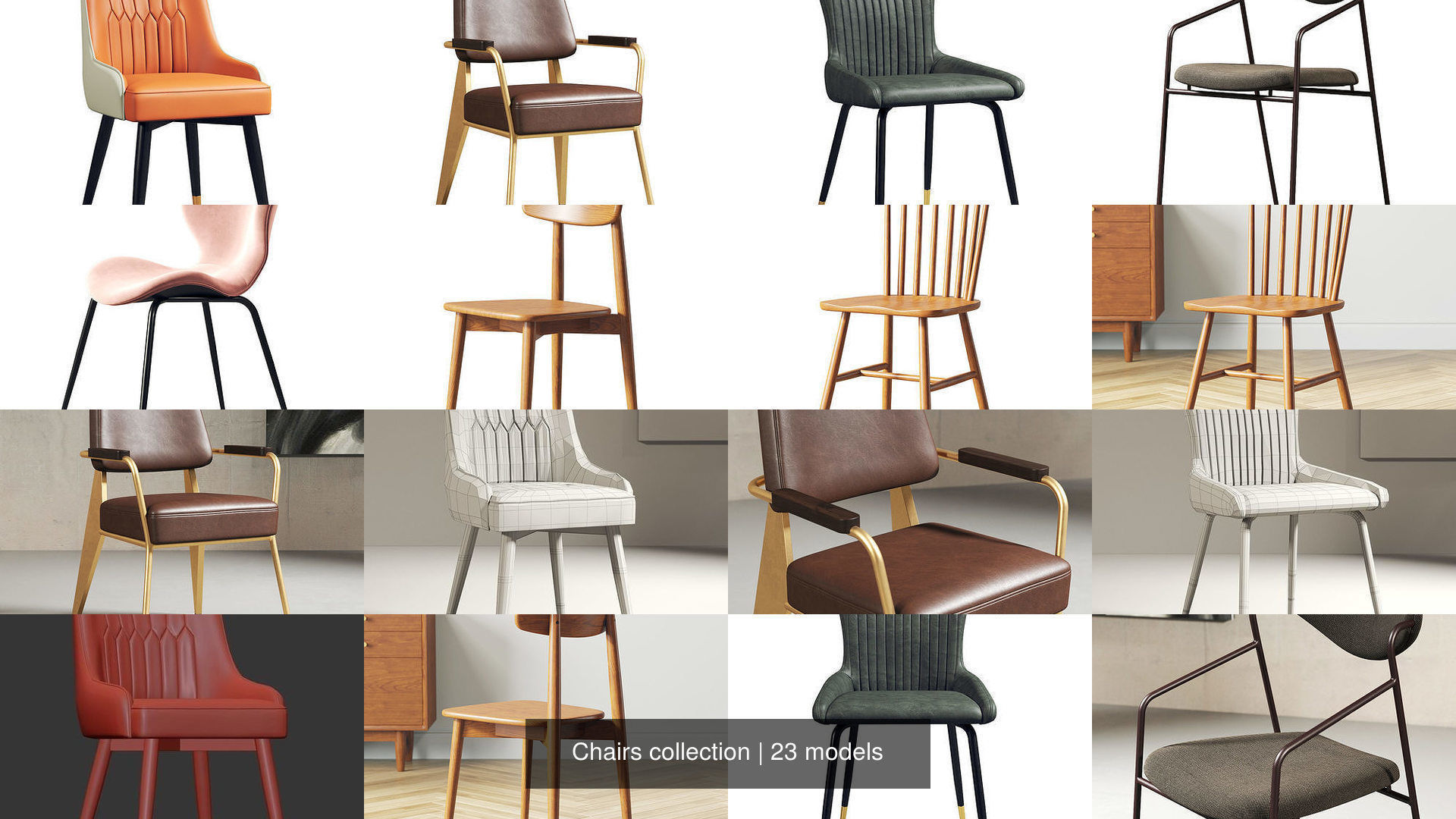 Chairs collection leather bar stool with legs _1