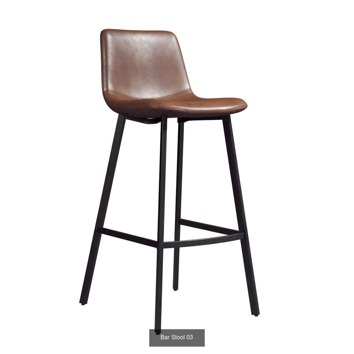 Chairs collection leather bar stool with legs _7