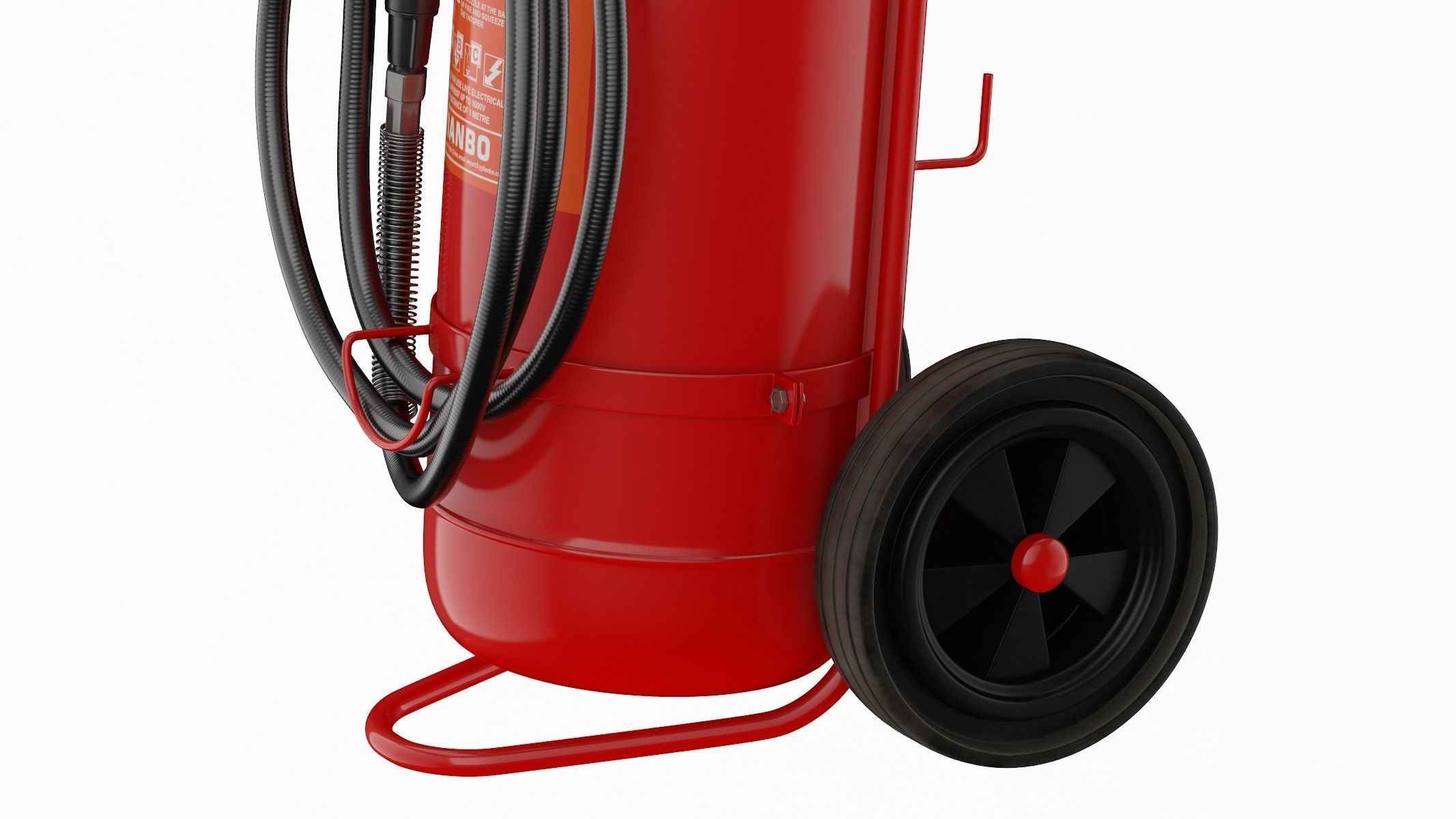 Foam Spray Fire Extinguisher  3D model_12