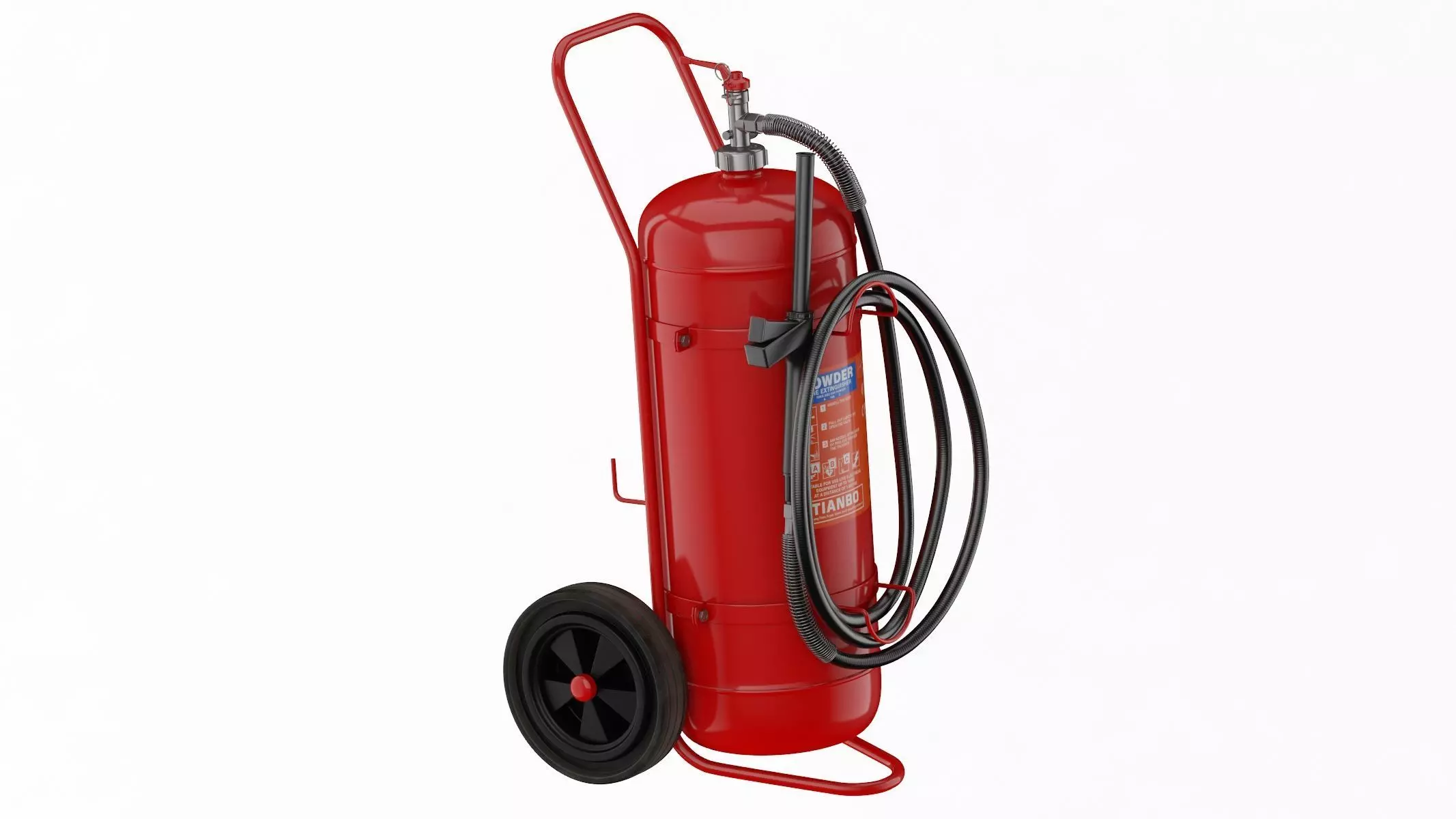 Foam Spray Fire Extinguisher  3D model_0