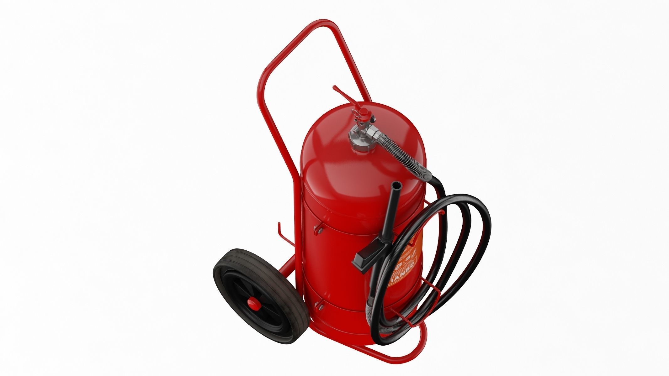 Foam Spray Fire Extinguisher  3D model_11