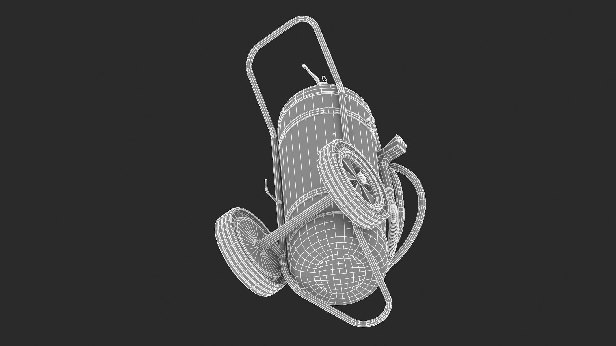 Foam Spray Fire Extinguisher  3D model_6