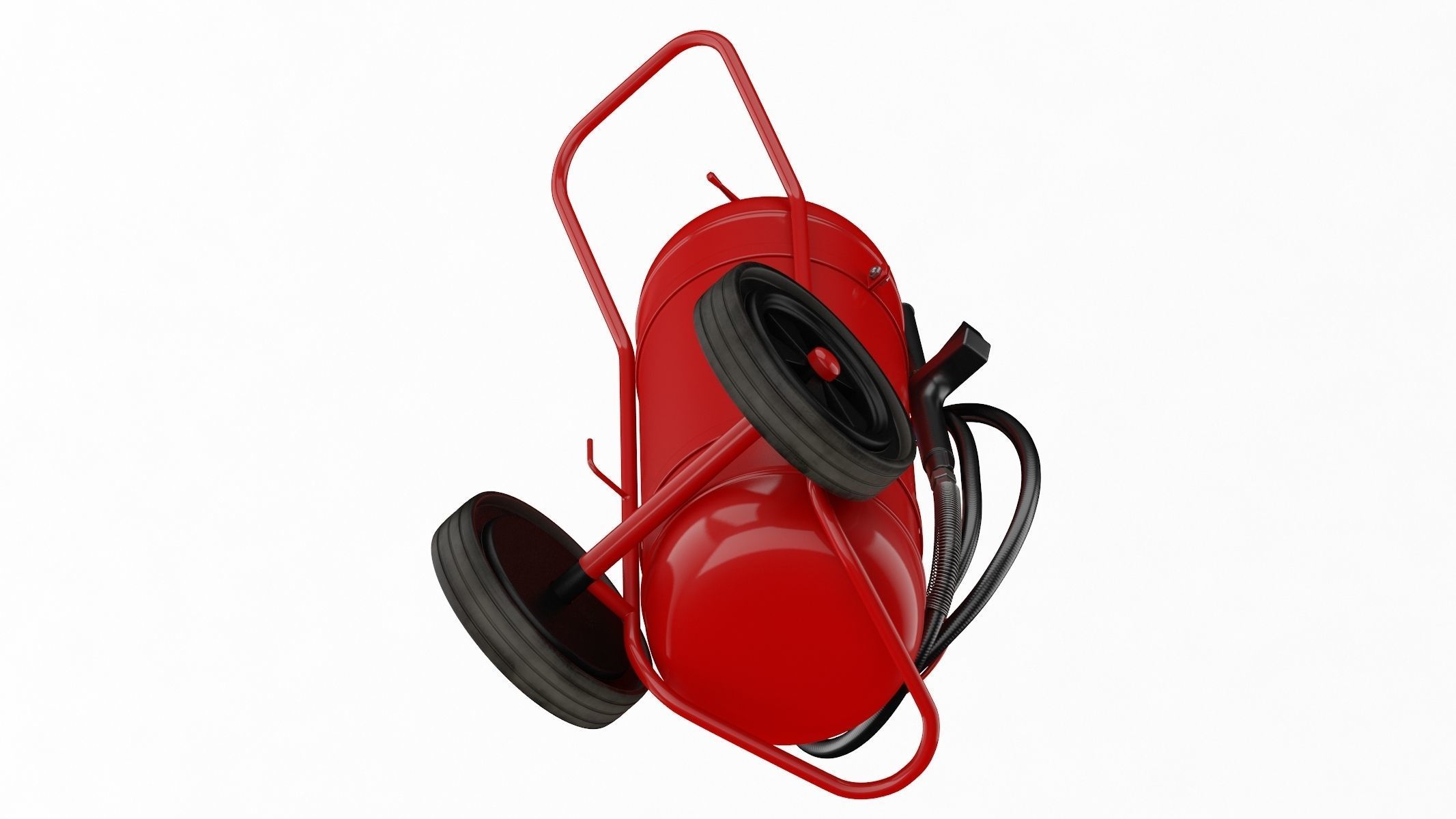 Foam Spray Fire Extinguisher  3D model_1