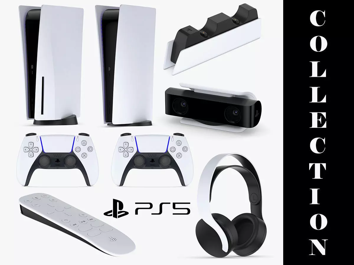 Playstation PS5 Full Collection 3D model_0