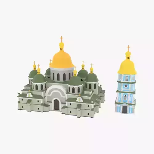 Christian Church01 3D Model