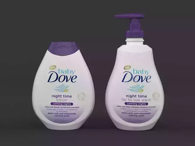 Baby Dove Baby Lotion Calming Nights 3D model