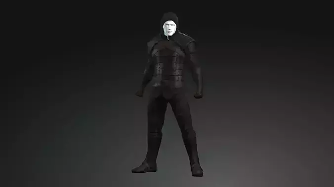 The Adventurer Leather Armor Low-poly 3D model