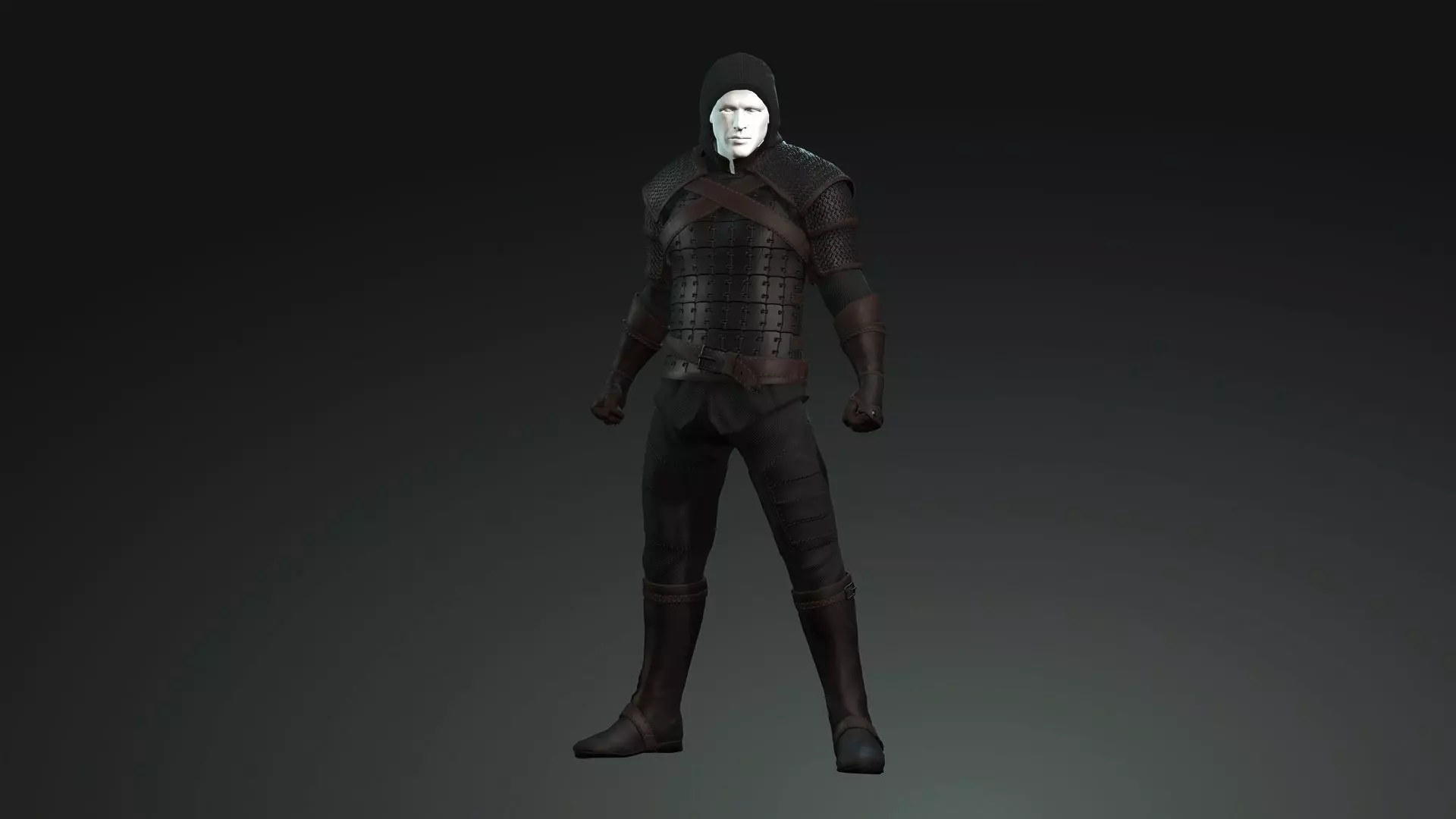 The Adventurer Leather Armor Low-poly 3D model