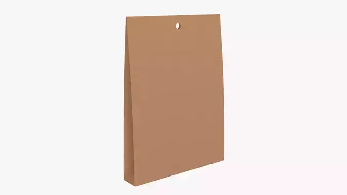 Paper bag packing  01 3D model