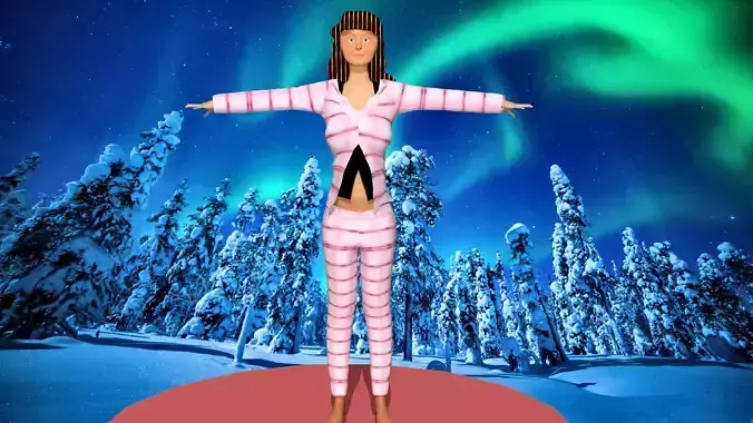 woman in a cool suit