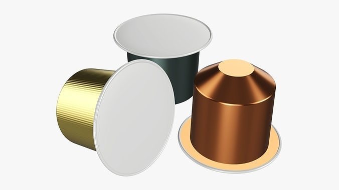 Coffee pod packaging 3D model