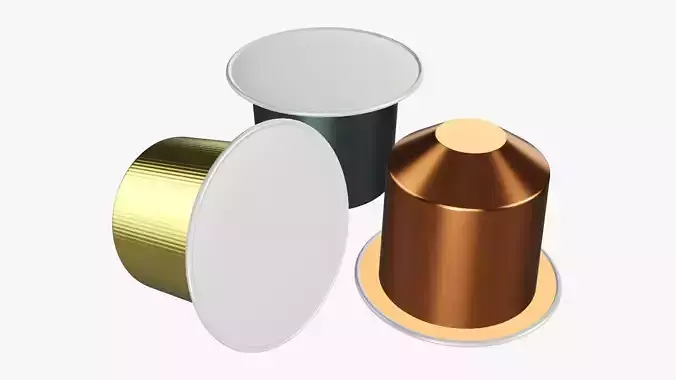 Coffee pod packaging 3D model