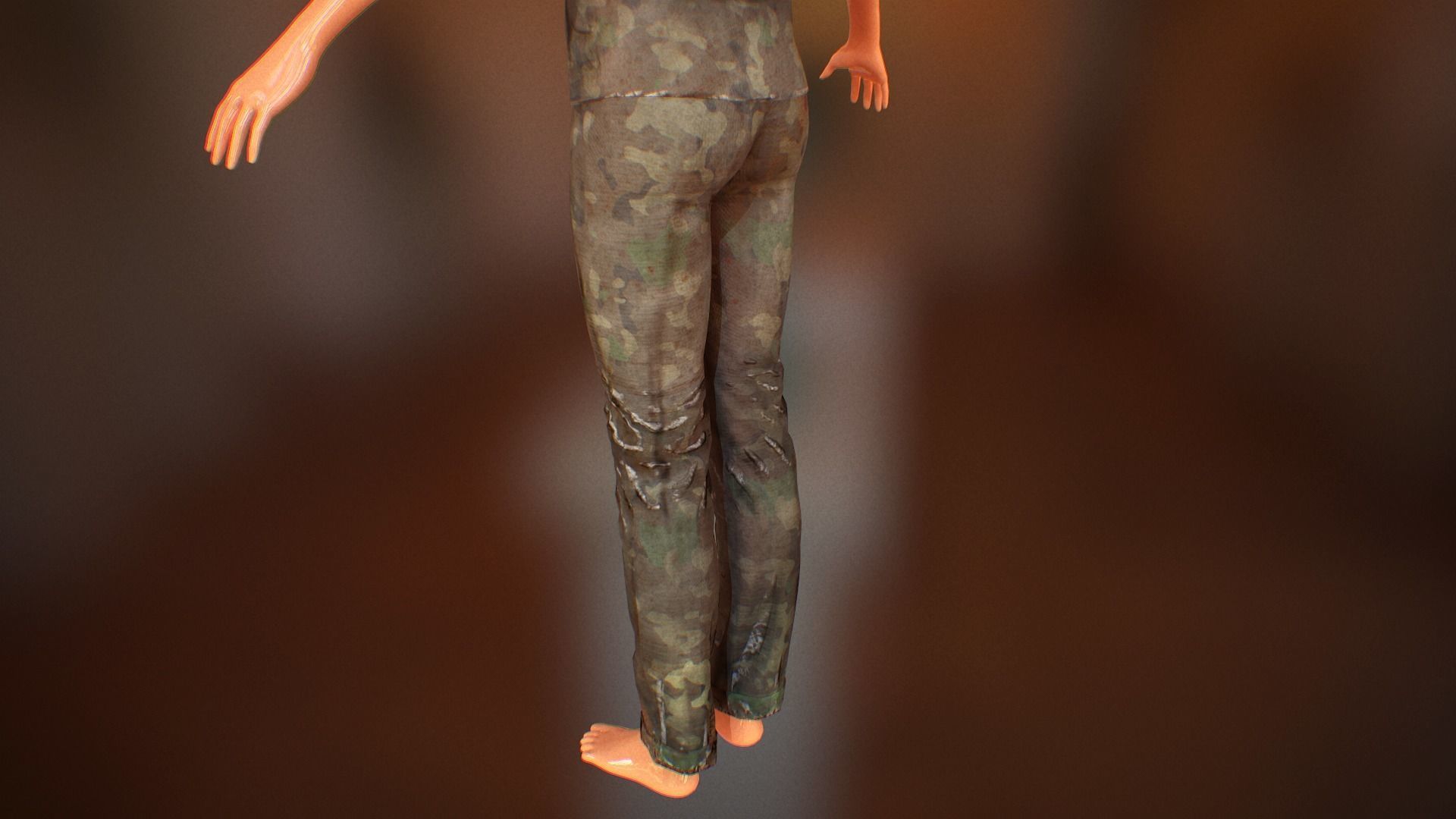 Pant suit Low-poly 3D model_22