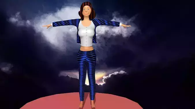 woman in awesome suit