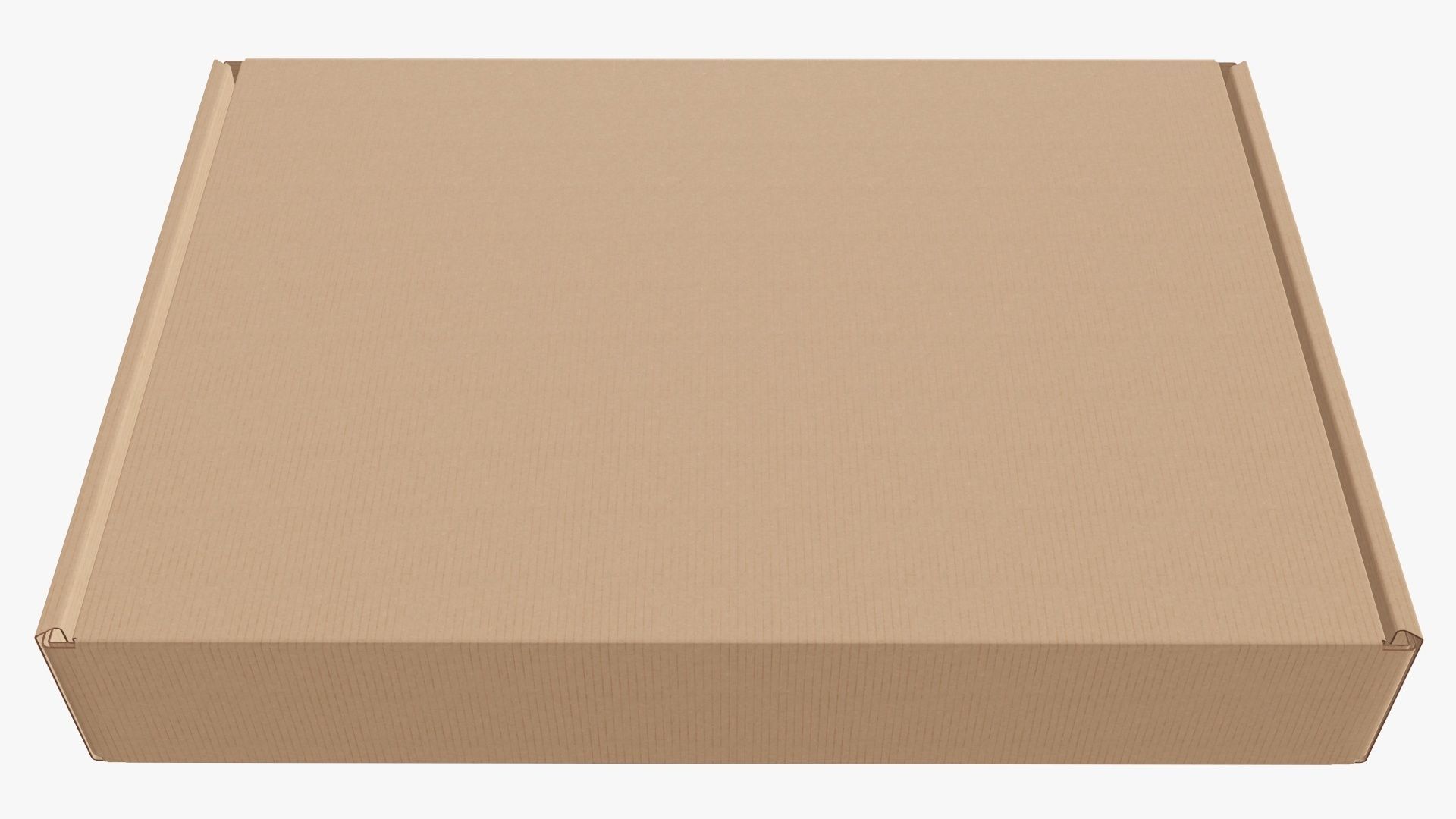 Corrugated cardboard box packaging 03 3D model_2