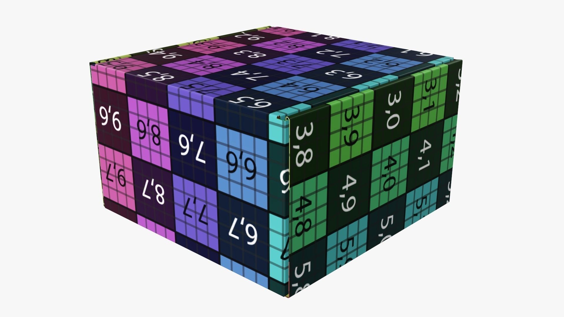 Corrugated cardboard box packaging 04 3D model_12