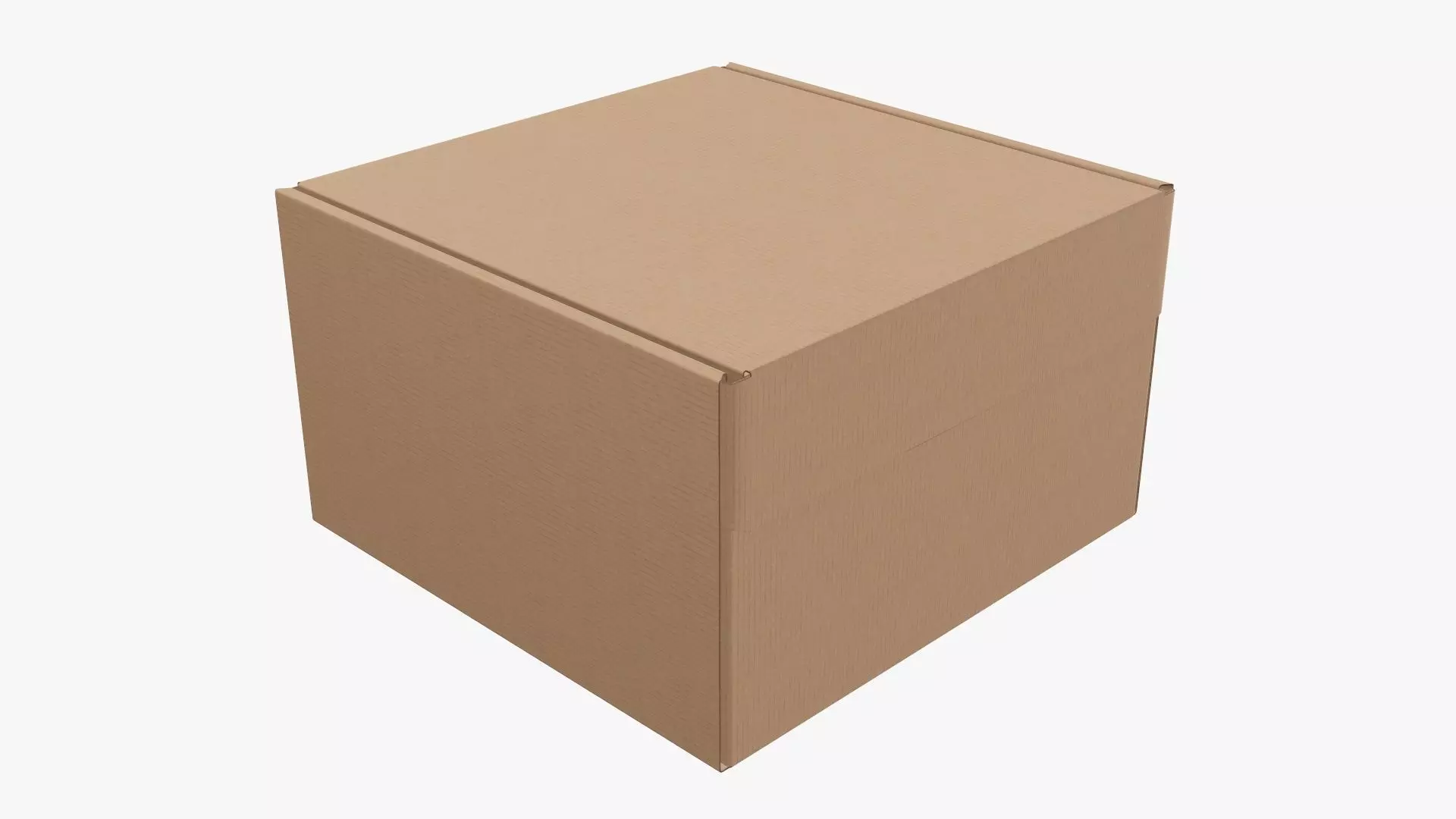 Corrugated cardboard box packaging 04 3D model_0