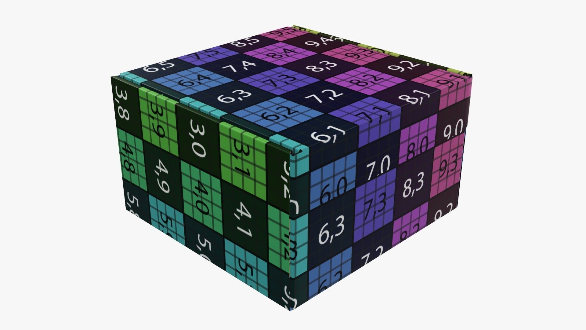 Corrugated cardboard box packaging 04 3D model_10