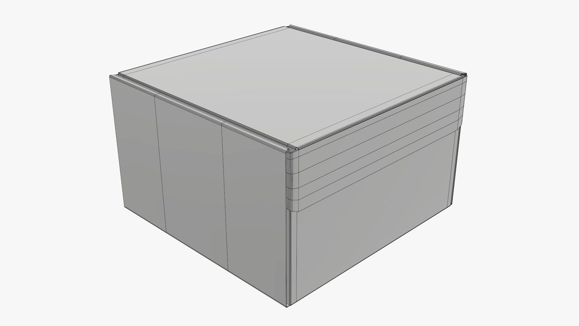 Corrugated cardboard box packaging 04 3D model_5