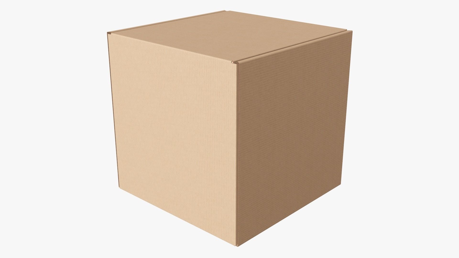 Corrugated cardboard box packaging 05 3D model_2