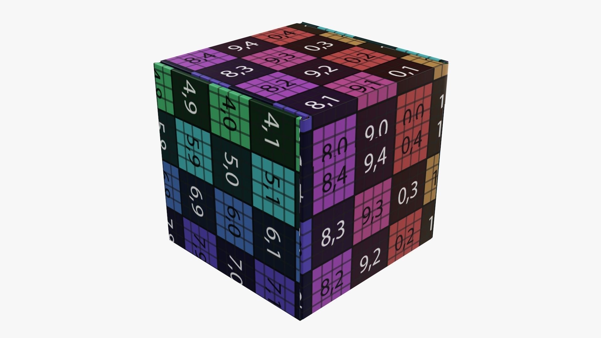 Corrugated cardboard box packaging 05 3D model_10