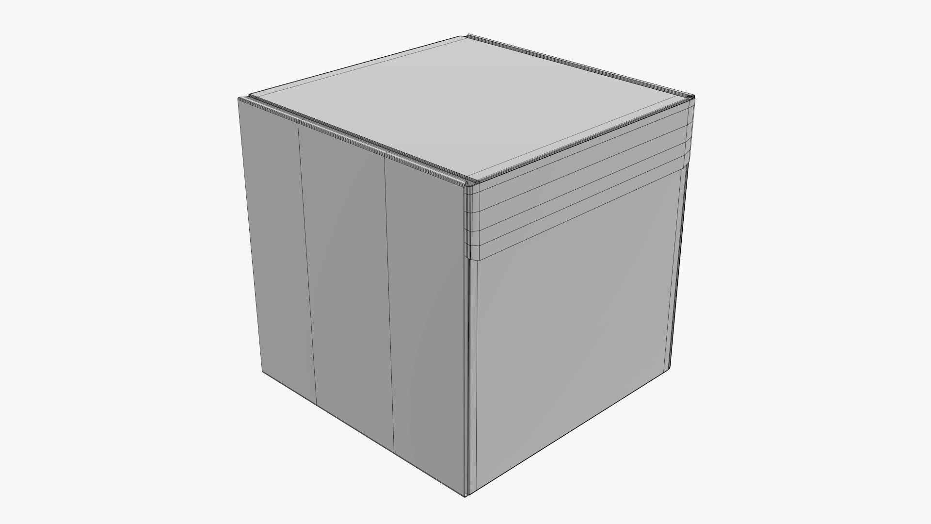 Corrugated cardboard box packaging 05 3D model_5