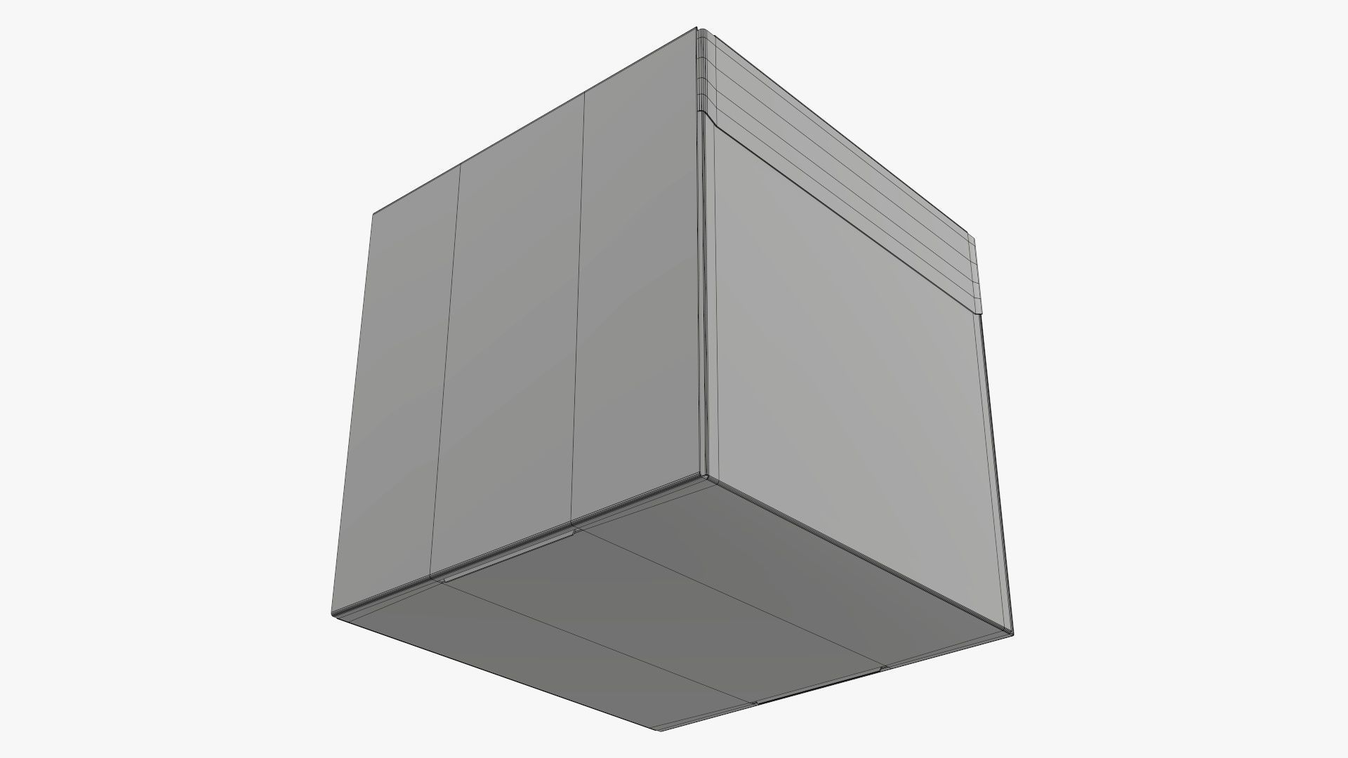 Corrugated cardboard box packaging 05 3D model_8