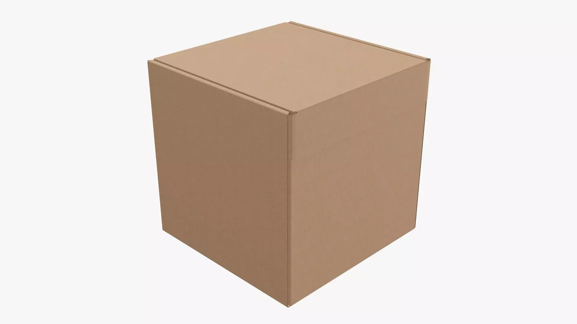 Corrugated cardboard box packaging 05 3D model_0