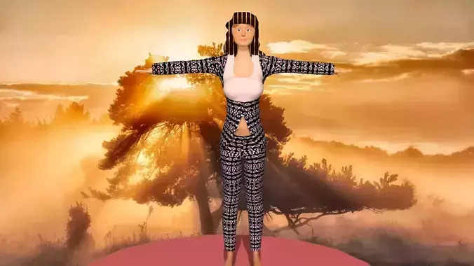 woman in a bewitching suit